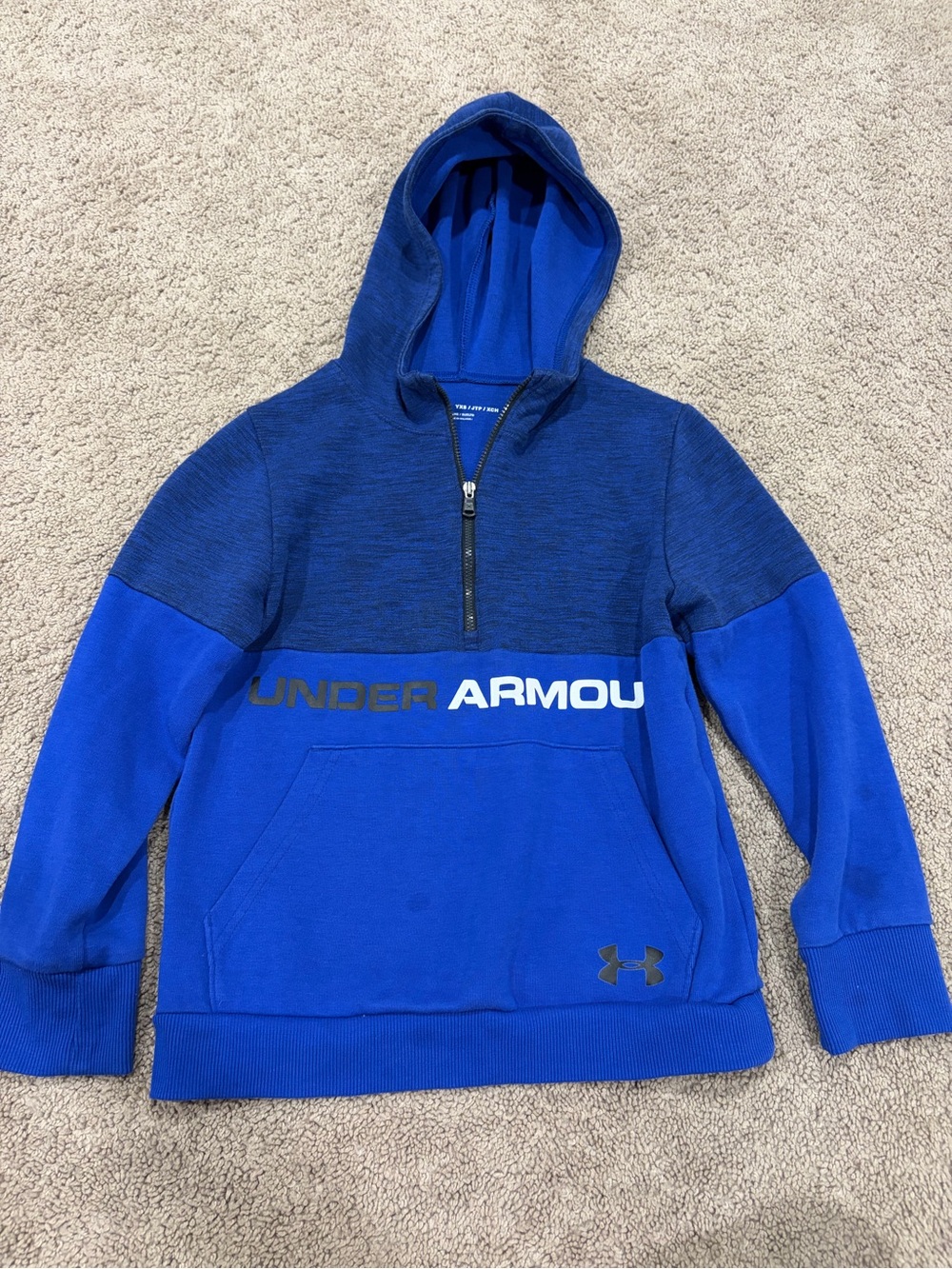 Under Armour Blue Two-Tone Pullover Hoodie